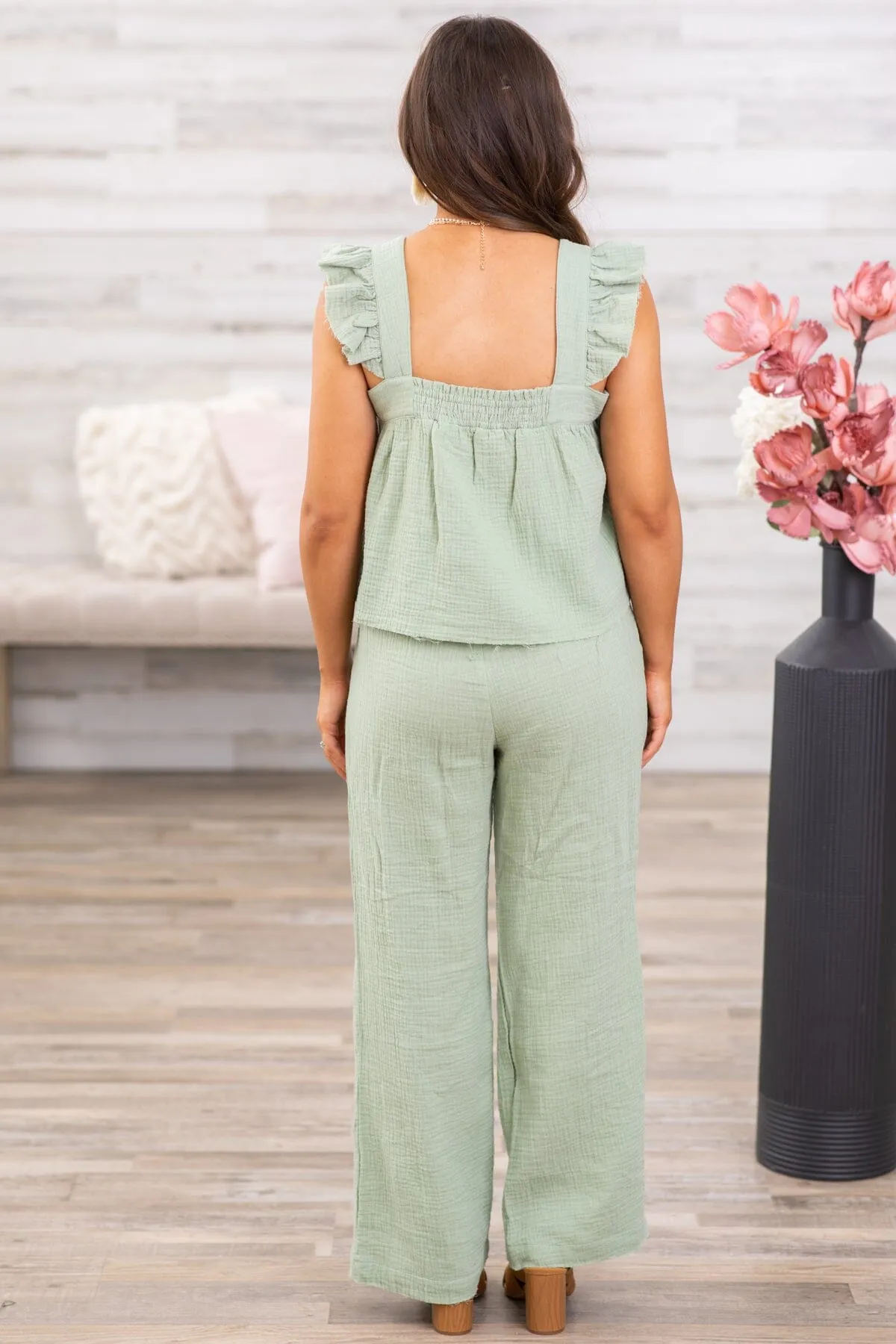 Sage Tank and Wide Leg Pant Set