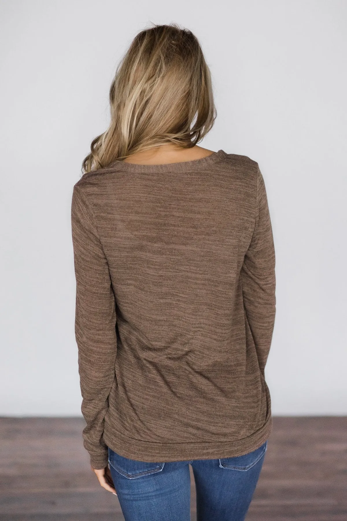Sassy in Sequins Top ~ Mocha