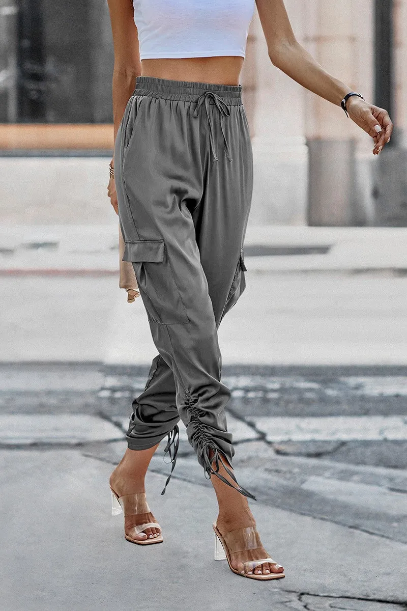 Satin Adventure Cargo Pants