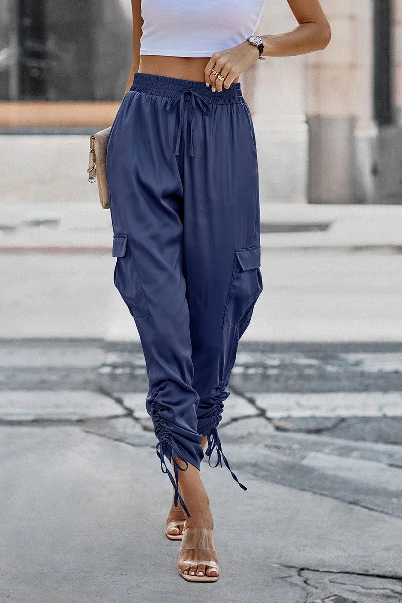 Satin Adventure Cargo Pants
