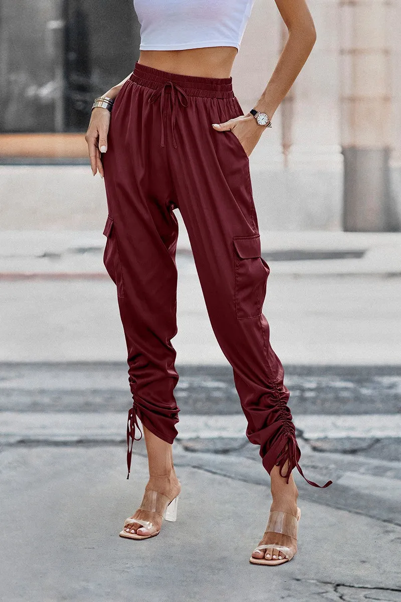 Satin Adventure Cargo Pants