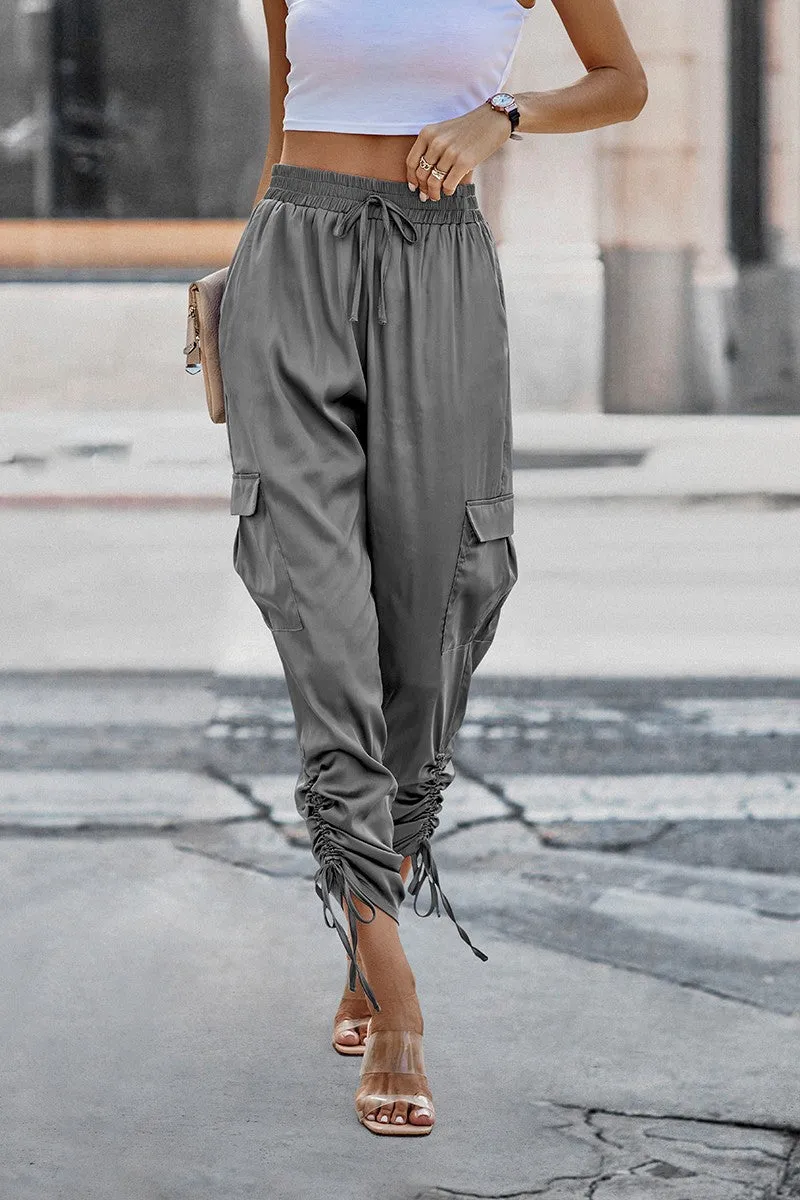 Satin Adventure Cargo Pants