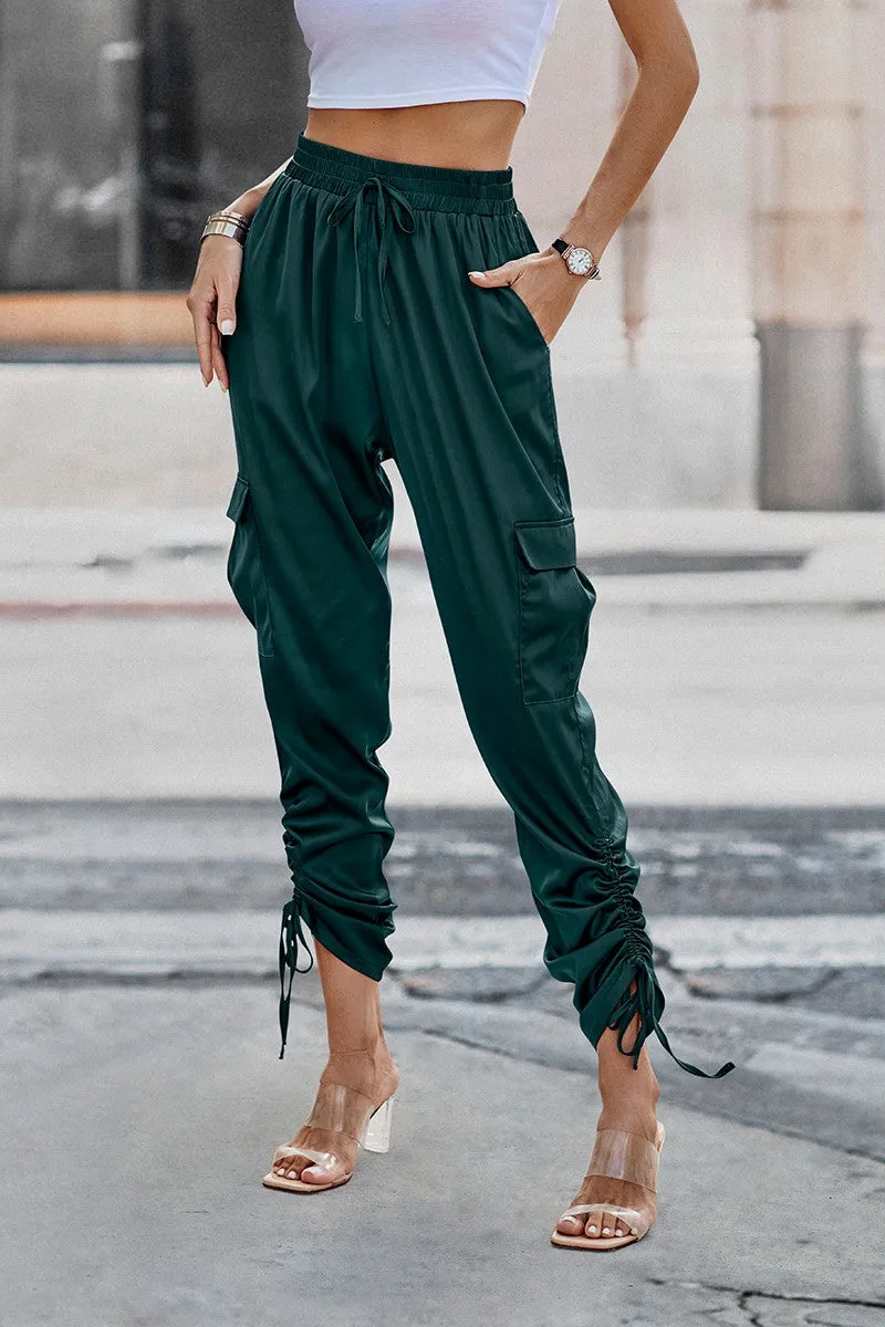 Satin Adventure Cargo Pants