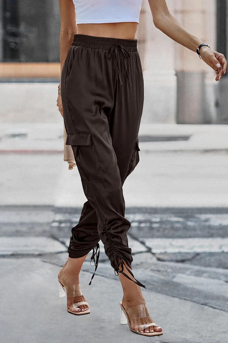 Satin Adventure Cargo Pants
