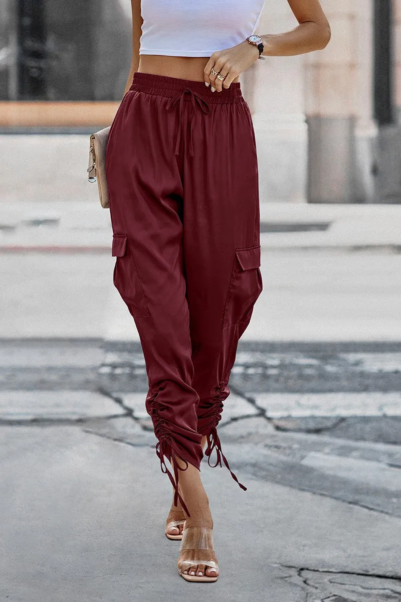 Satin Adventure Cargo Pants