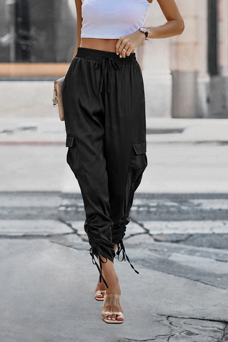 Satin Adventure Cargo Pants