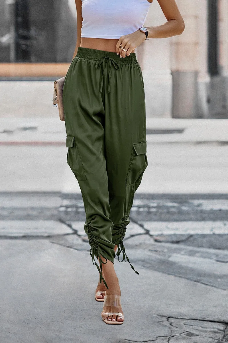 Satin Adventure Cargo Pants