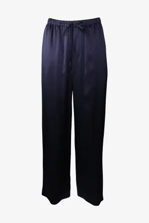 Satin Pajama Pant in Coastal Blue
