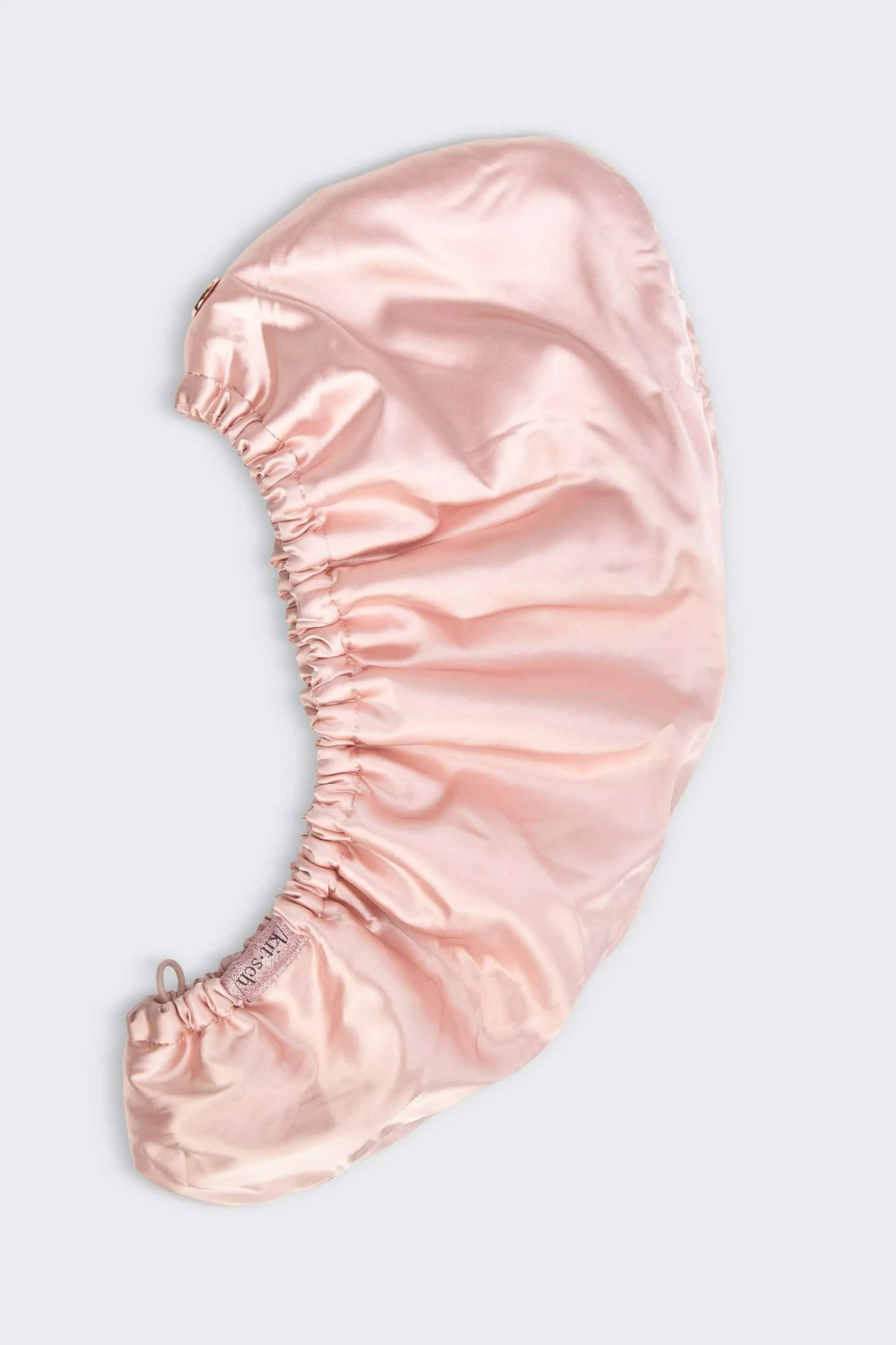 Satin-Wrapped Hair Towel - Blush