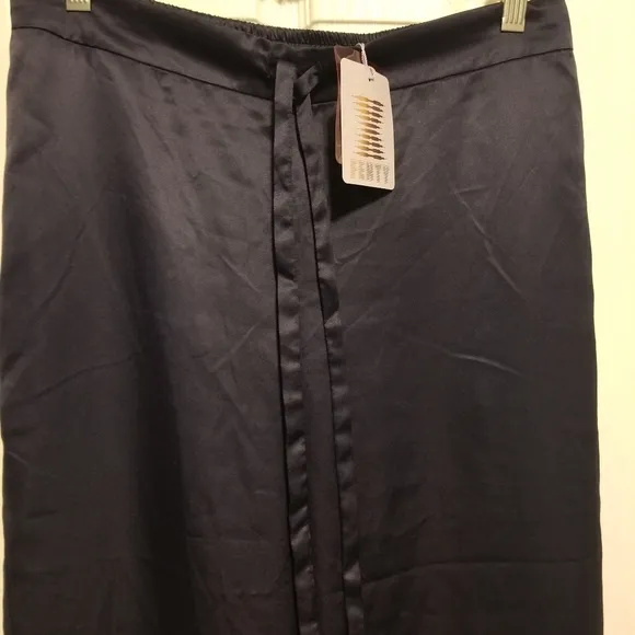 Savage X Fenty Satin Slit Pants Women's Color Navi Size M