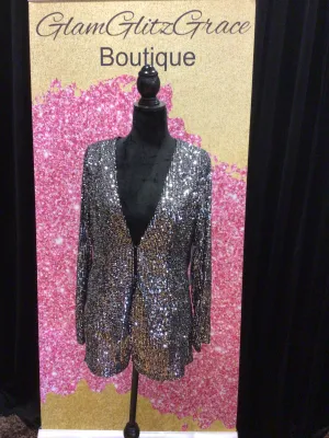 Sequin Short Set