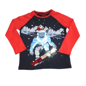 Sequin Snowboarding Yeti Long Sleeved Top