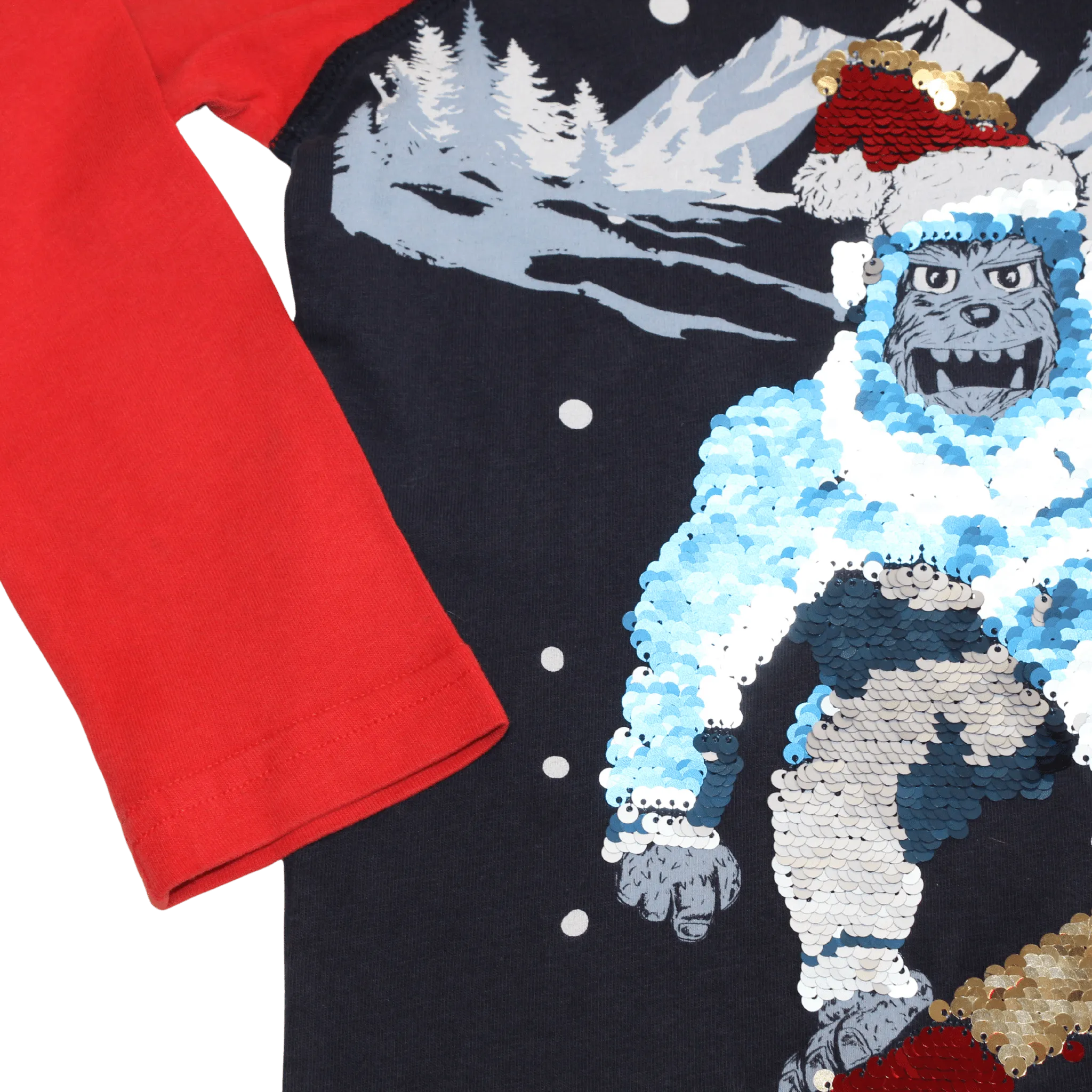 Sequin Snowboarding Yeti Long Sleeved Top