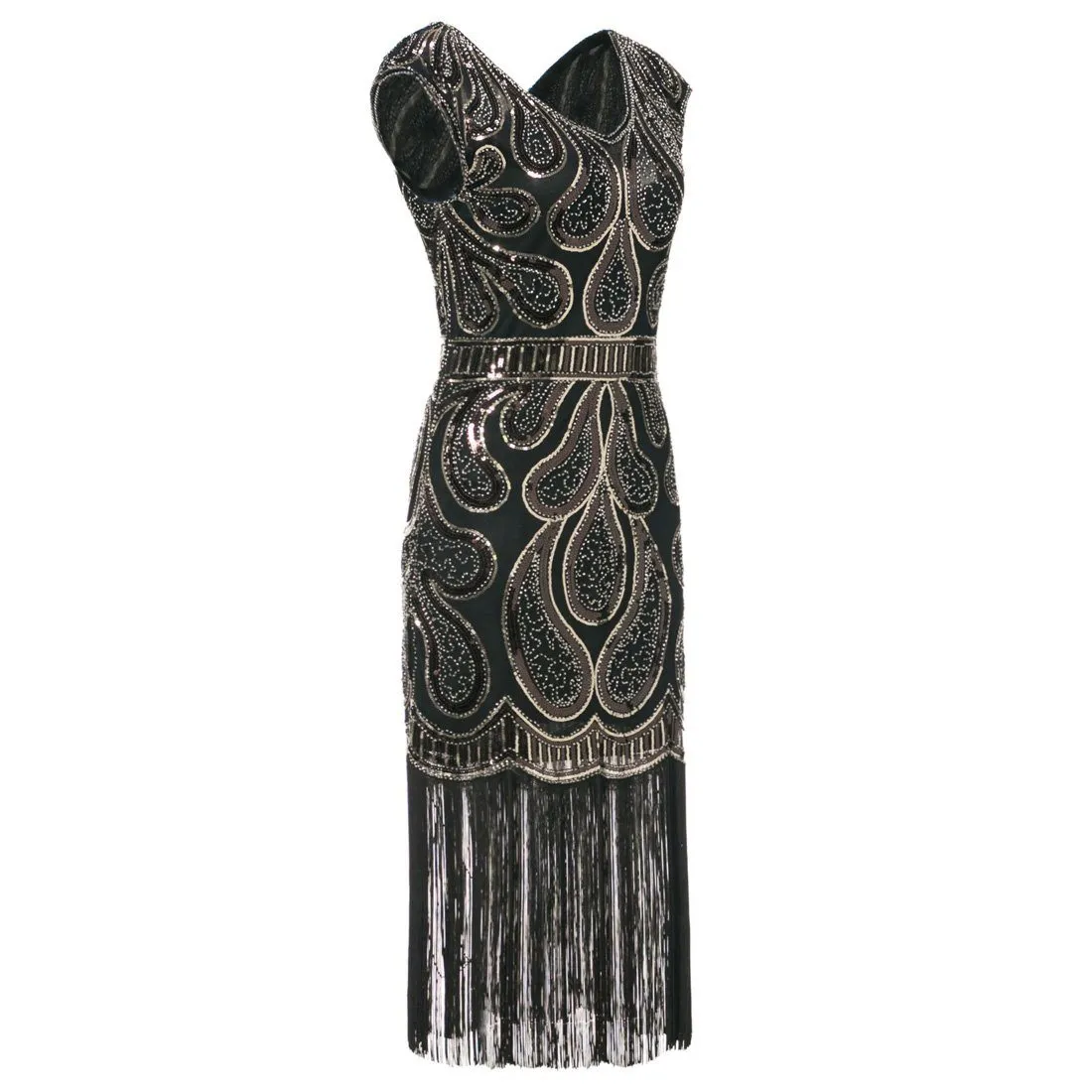 Sequined Flapper Dresses Downton Abbey Ehearsal Party 20s Vintage|JaosWish