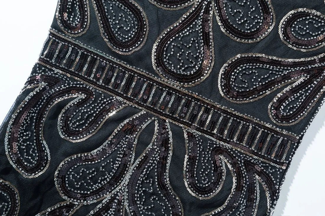 Sequined Flapper Dresses Downton Abbey Ehearsal Party 20s Vintage|JaosWish