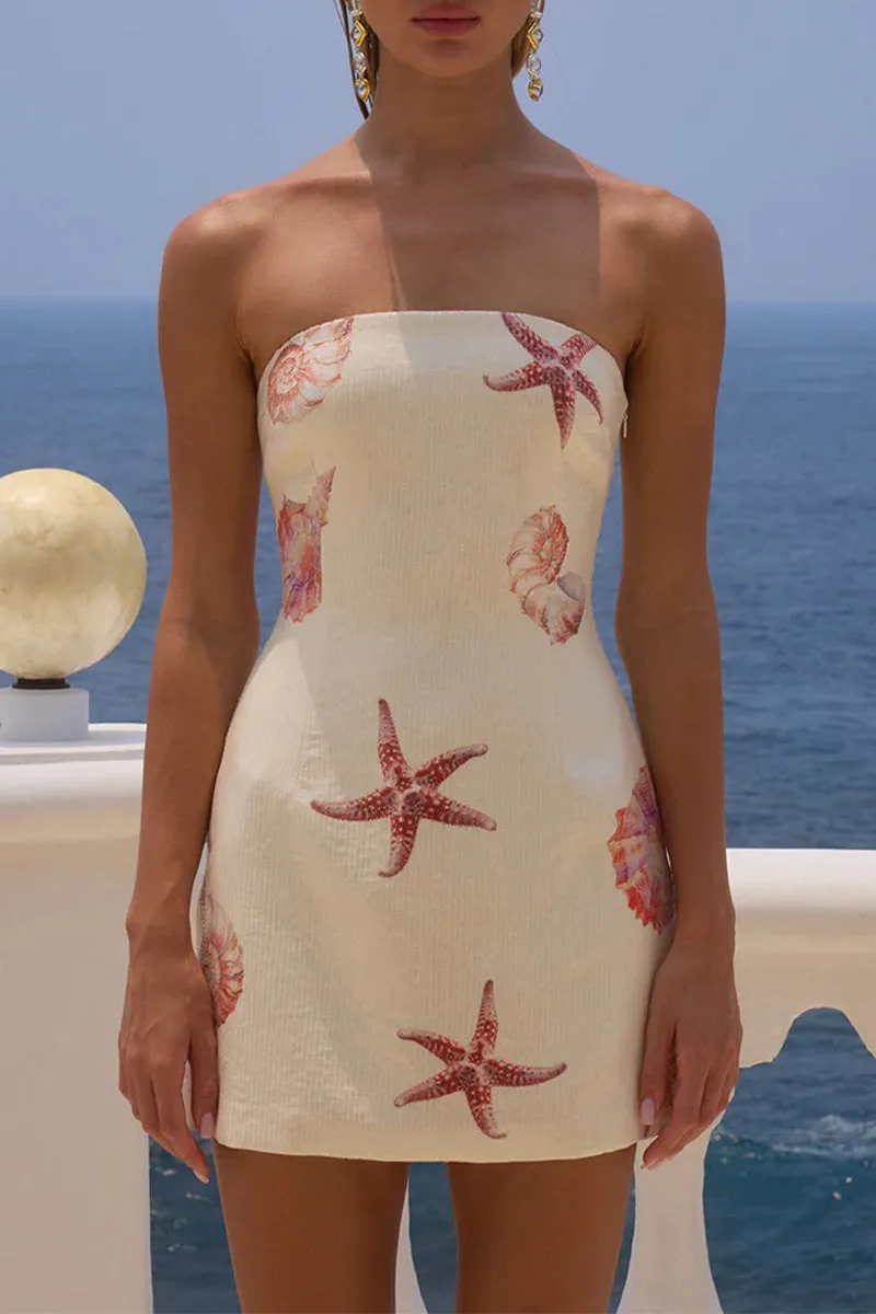 Sexy Animal Print Sequins Strapless Strapless Dresses