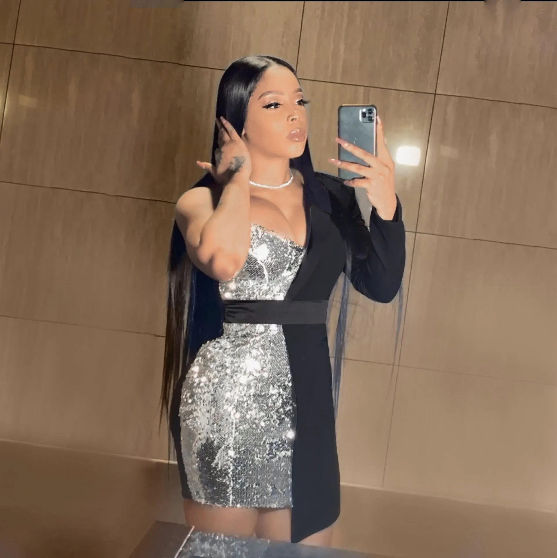 Sexy Designed Long Sleeves Night Club Dresses