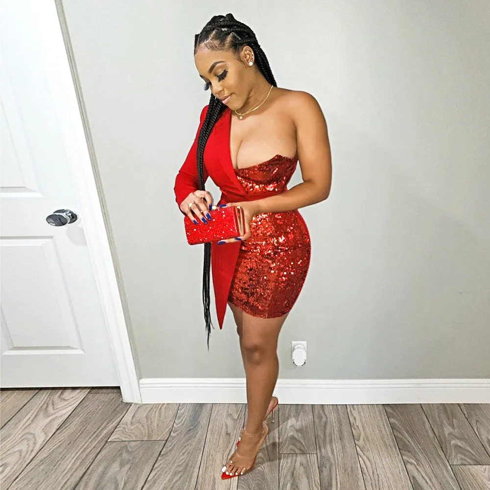 Sexy Designed Long Sleeves Night Club Dresses