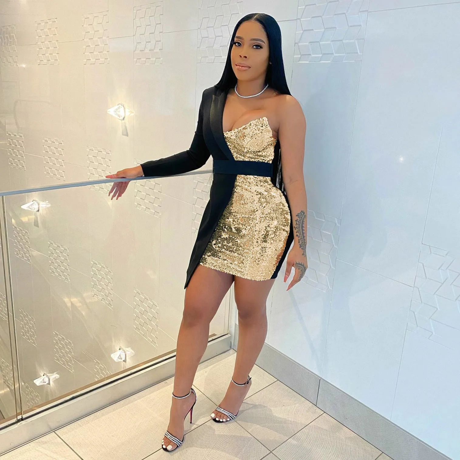 Sexy Designed Long Sleeves Night Club Dresses