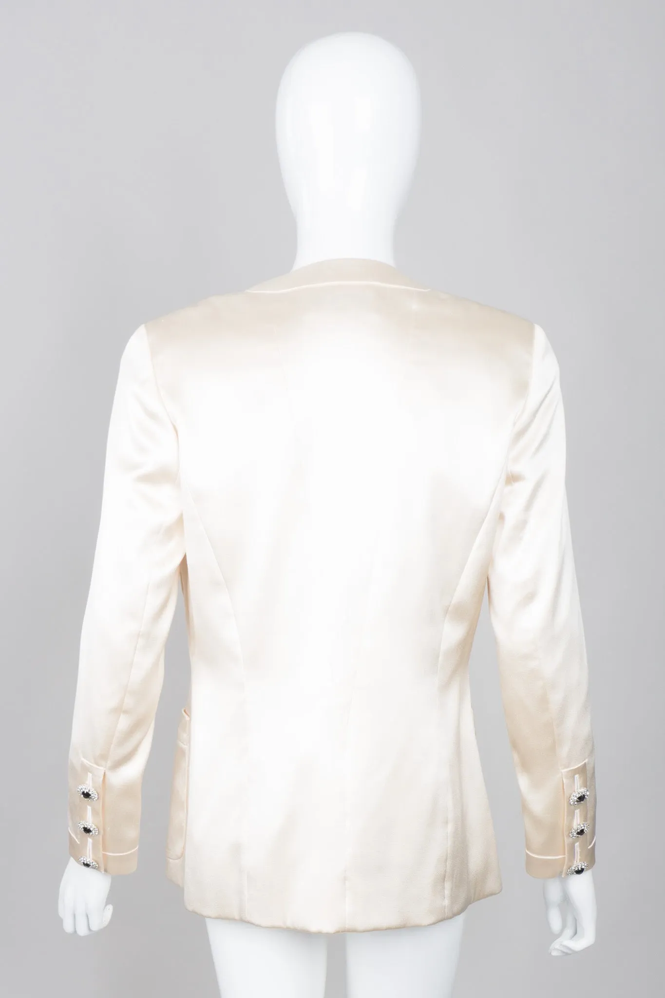 Silk Satin Camellia Jacket
