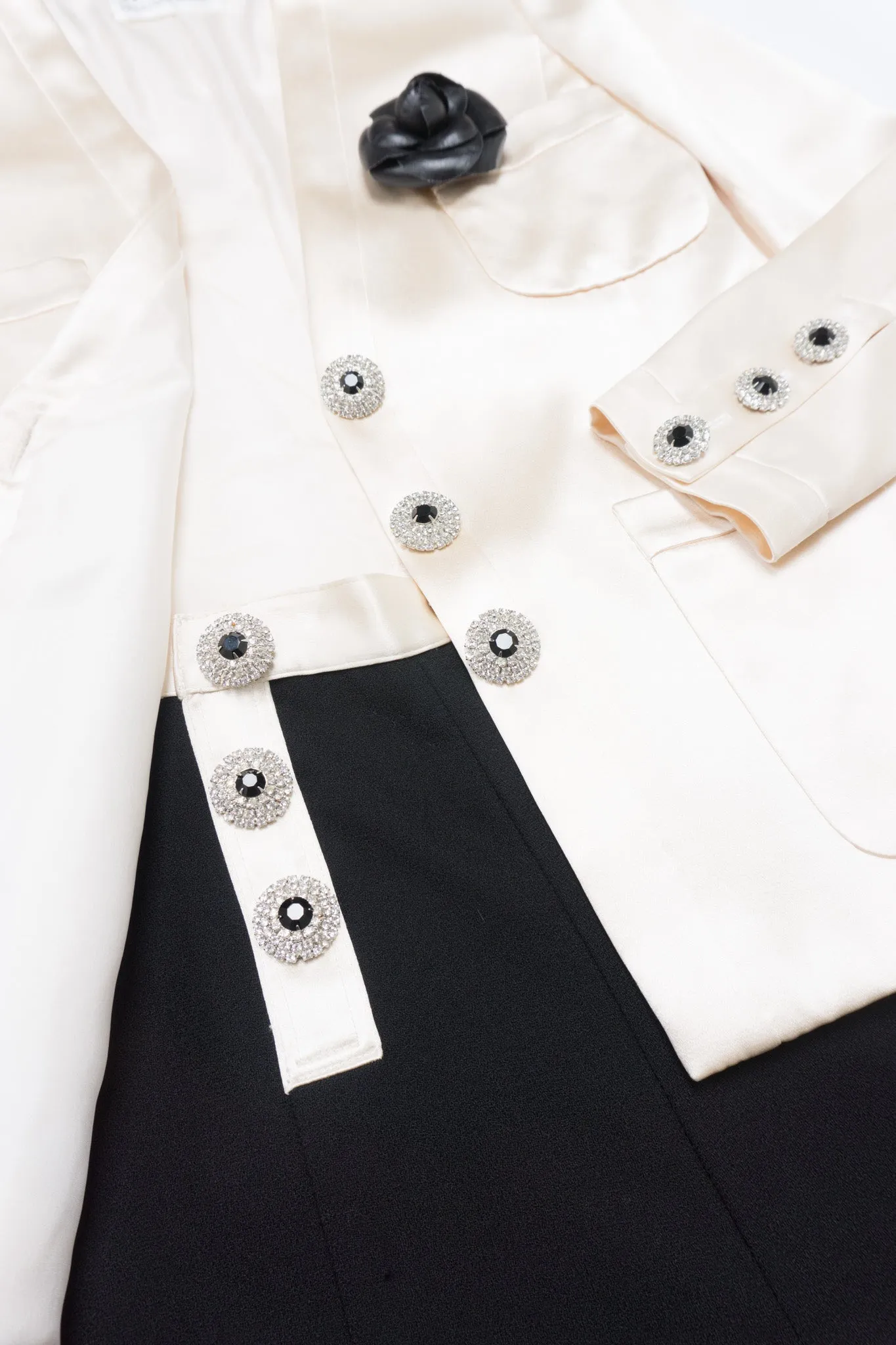 Silk Satin Camellia Jacket