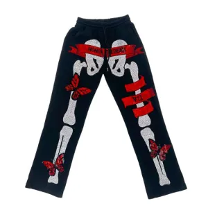 Skeleton Rhinestone Pants