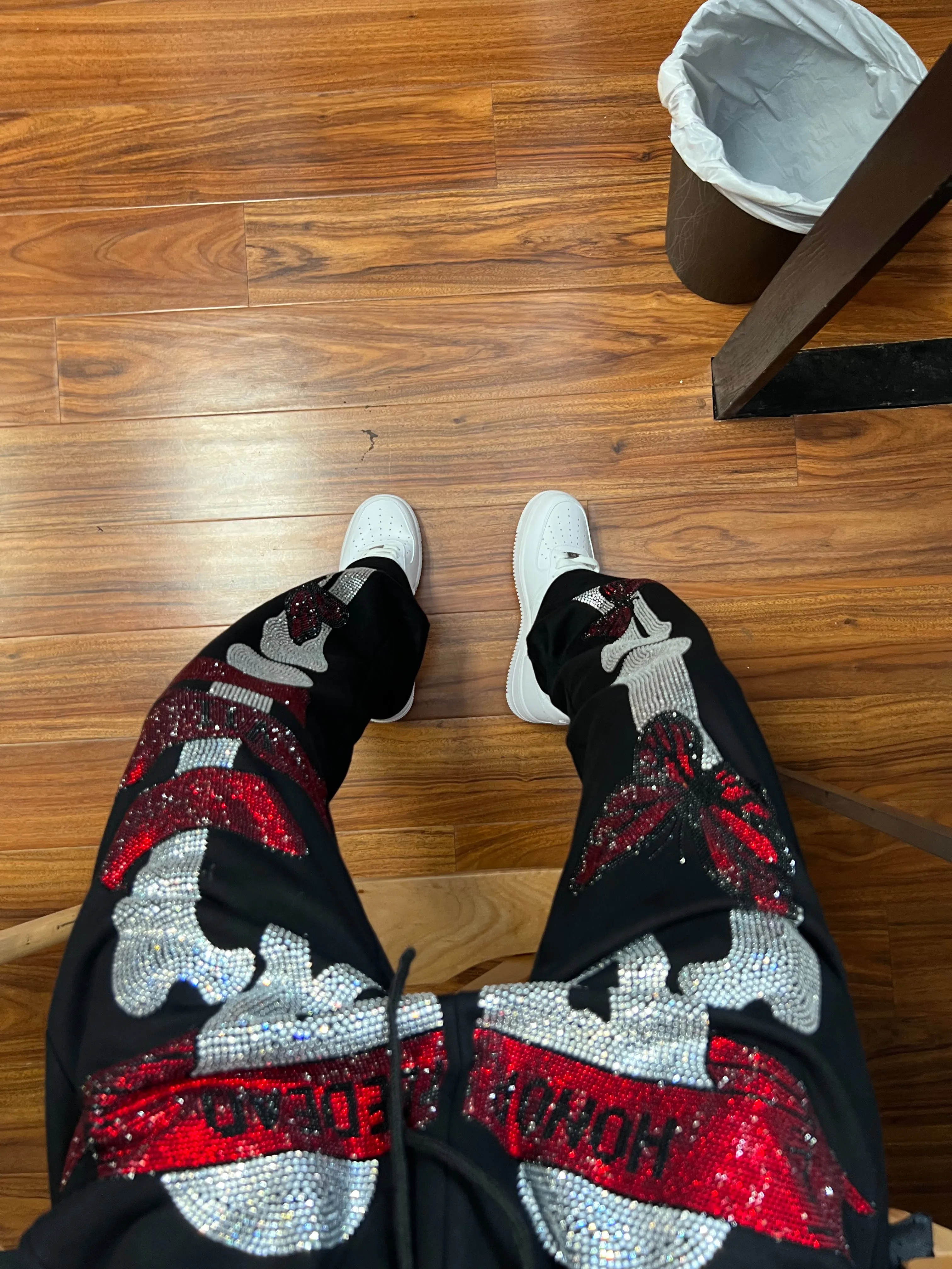 Skeleton Rhinestone Pants