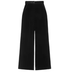 Sleeping With Jacques Black Velvet Pants