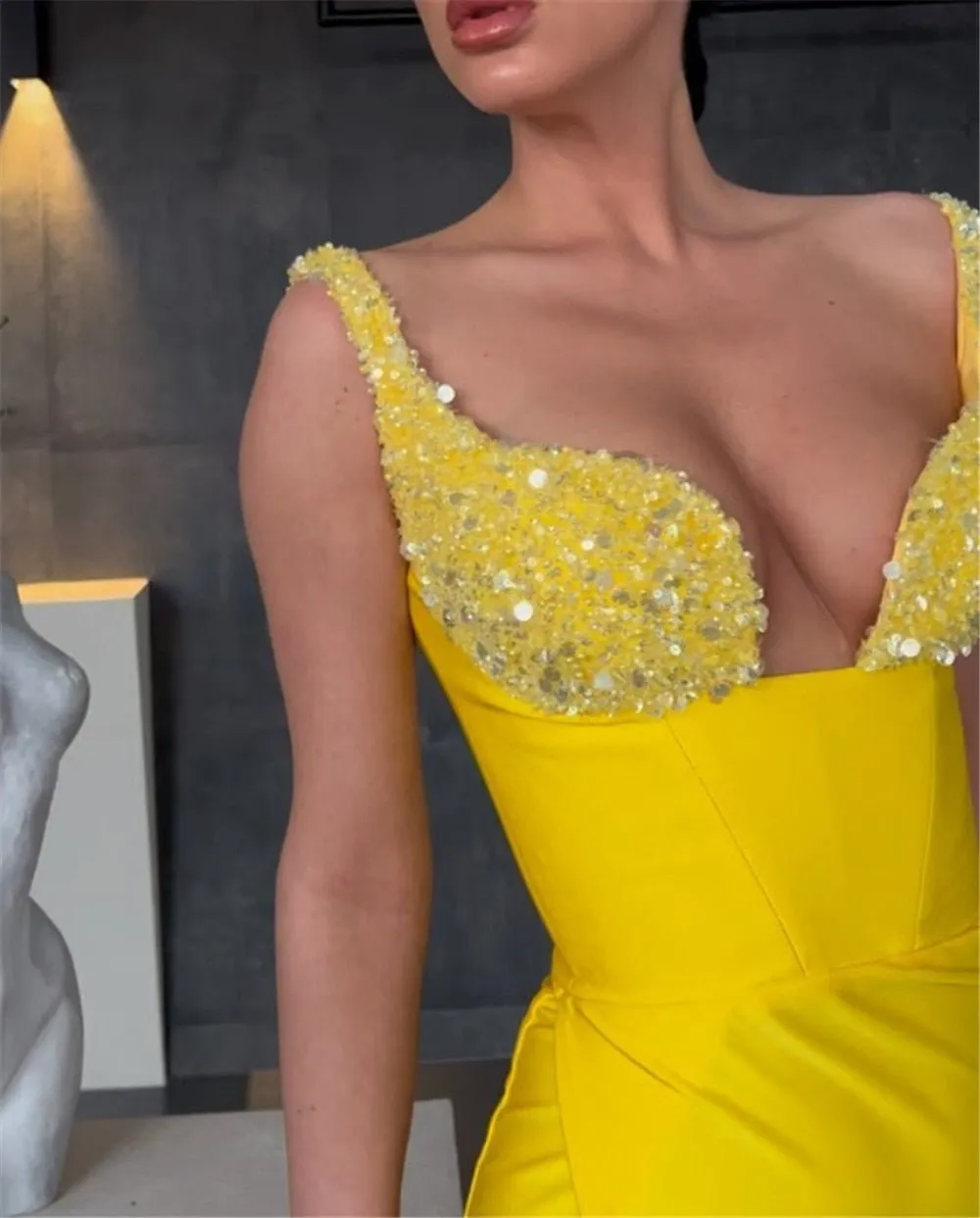 Slit Side Prom Gowns Dubai Formal Special Party Dress