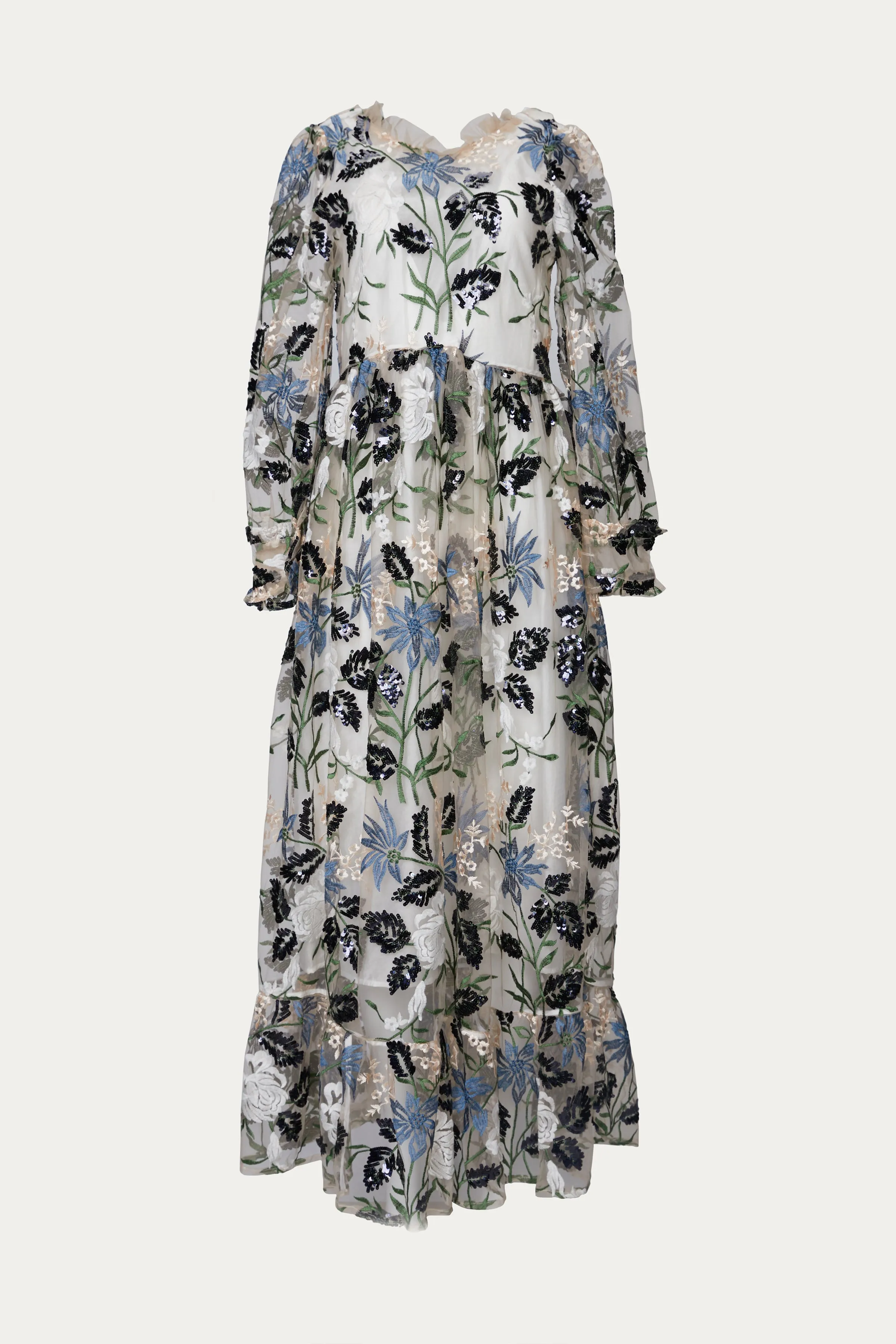SOIREE EMBROIDERED MAXI DRESS