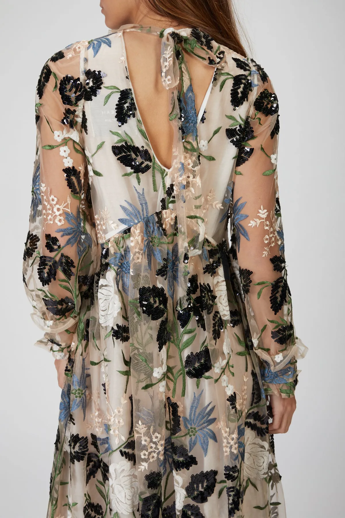 SOIREE EMBROIDERED MAXI DRESS