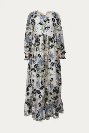 SOIREE EMBROIDERED MAXI DRESS
