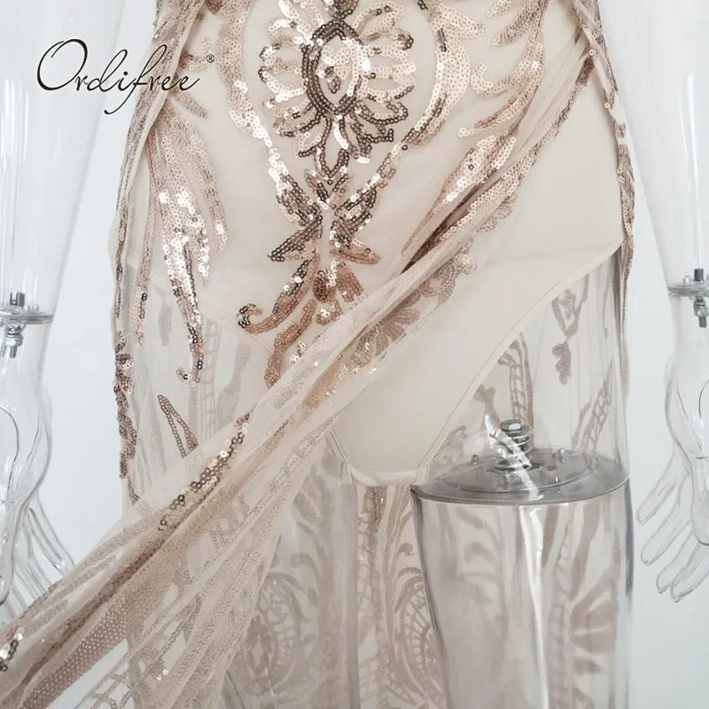 Spaghetti Strap Transparent Mesh Dress