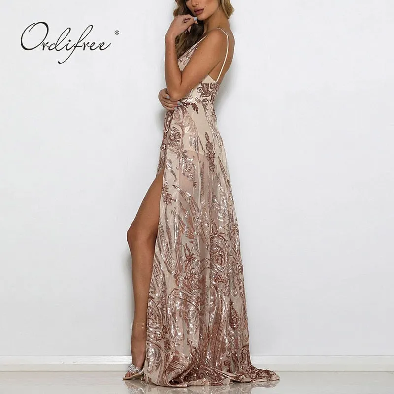 Spaghetti Strap Transparent Mesh Dress