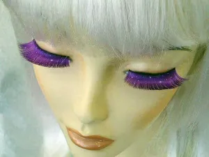Sparkly False Purple Eyelashes