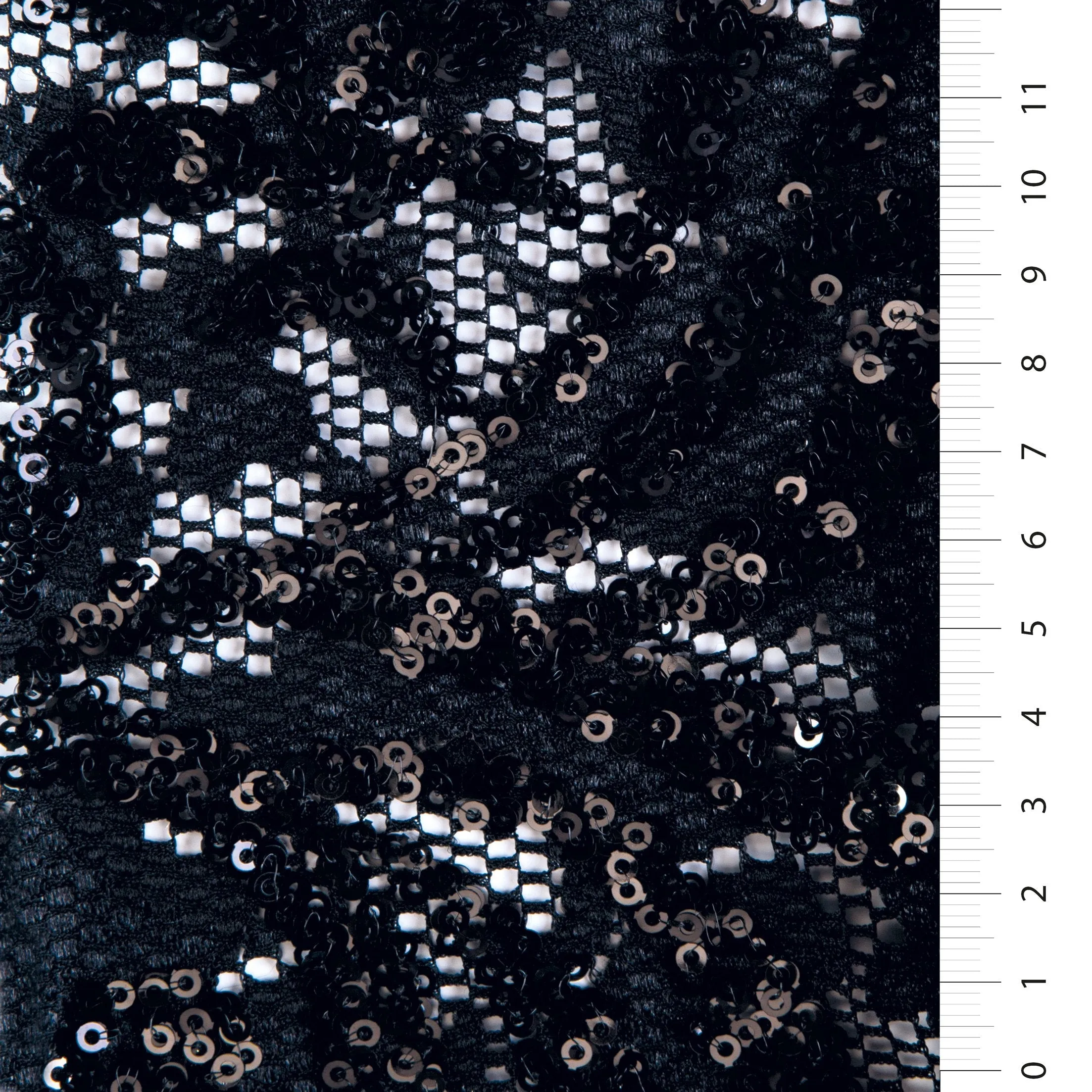 Sparkly Floral Design Sequined Lace Fabric