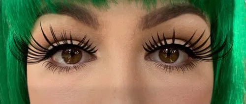 Spidery Long False Black Eyelashes
