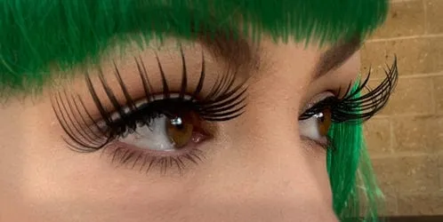 Spidery Long False Black Eyelashes