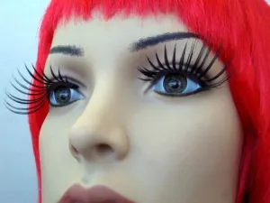 Spidery Long False Black Eyelashes