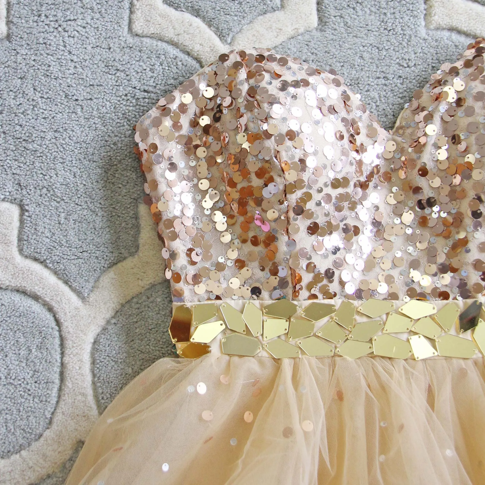Spool Couture Golden Sparkle Dress