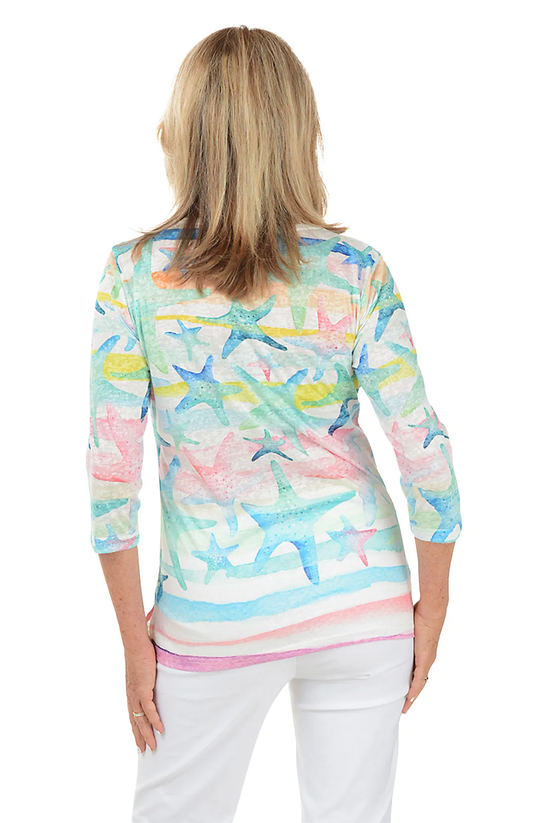 Starfish Jeweled Knit Top