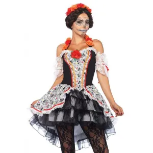 Sugar Skull Women's Mexican Day Of The Dead Costume