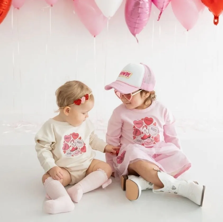 Sweet Wink - Howdy Valentine's Day Long Sleeve Shirt - Pink