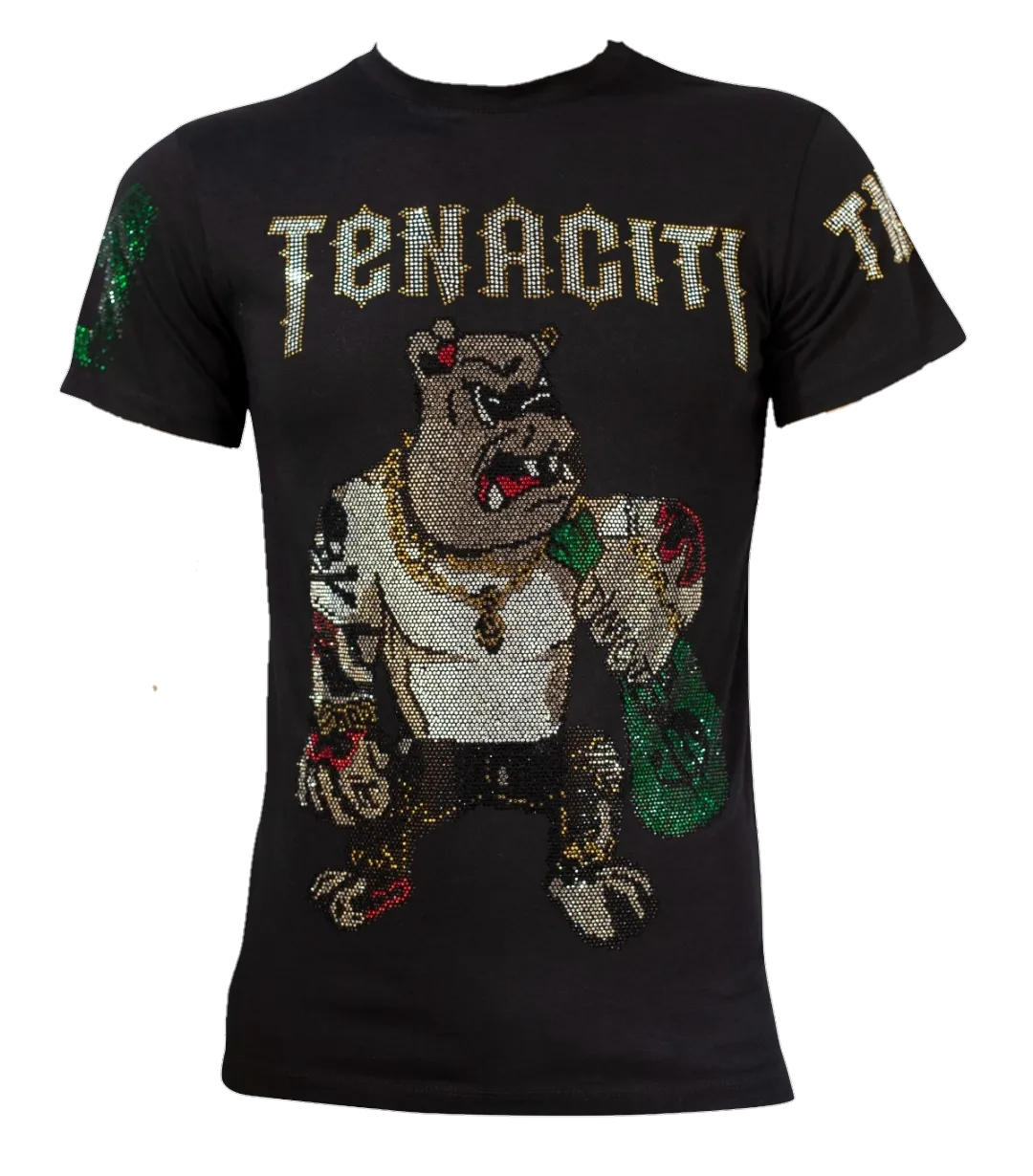 Tenaciti Bulldog Rhinestone T-Shirt