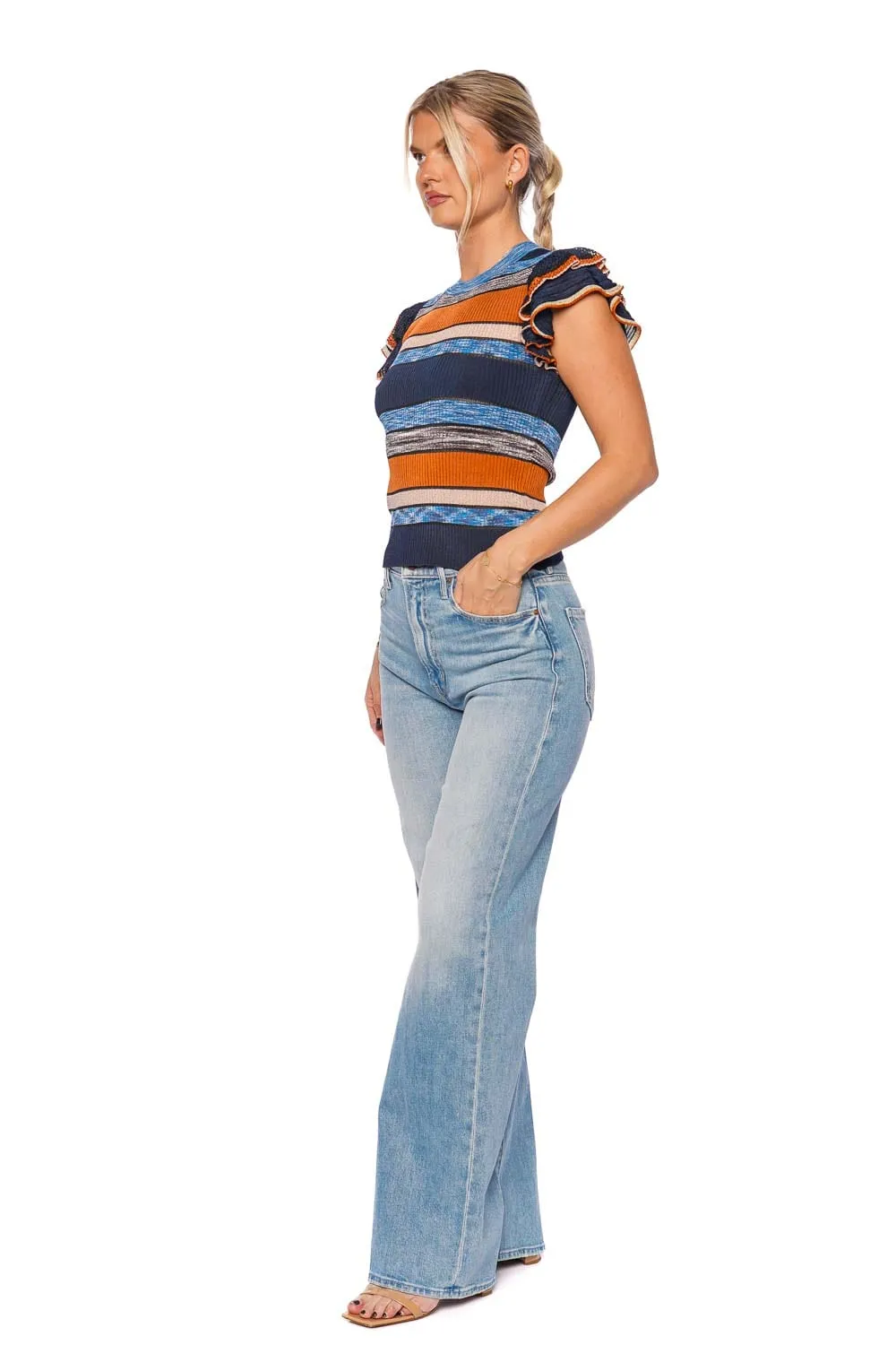 The Lasso Sneak Wide Leg Jean