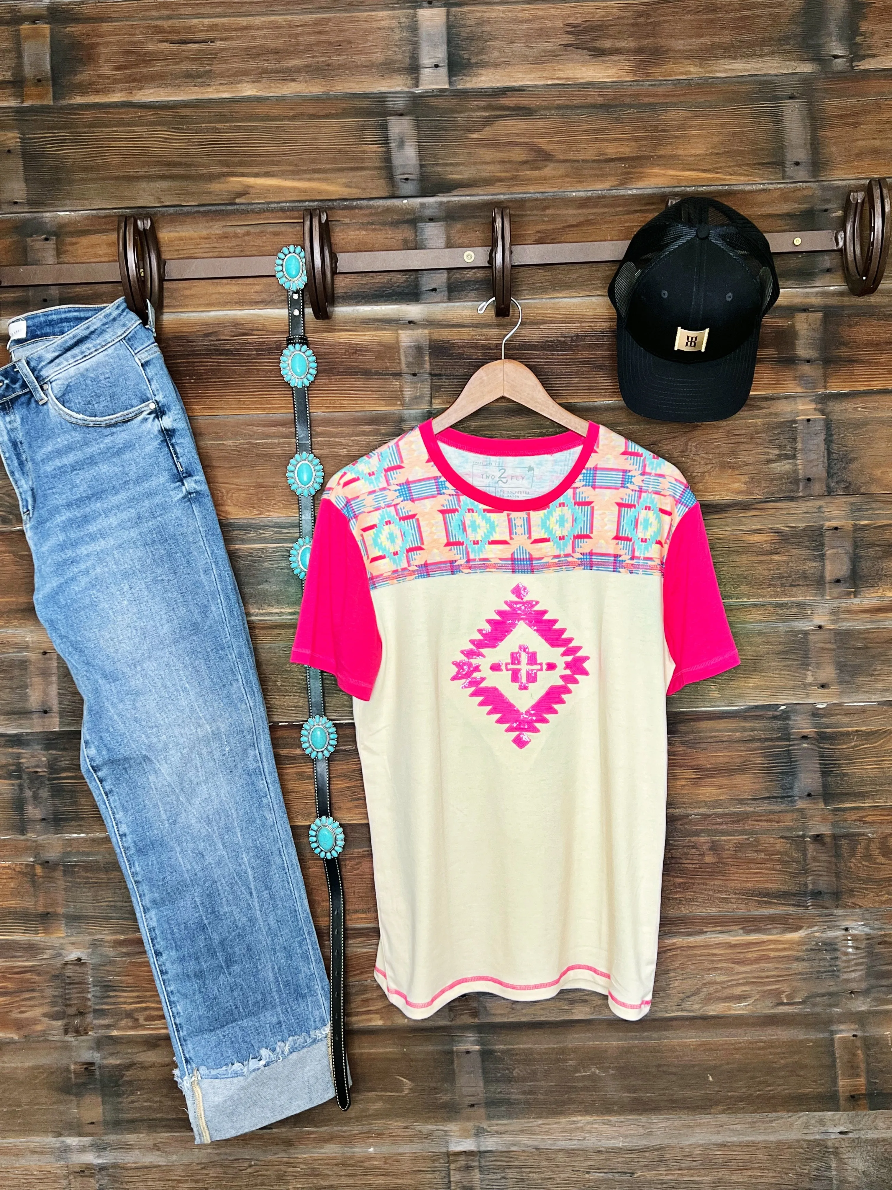 The Pink Aztec Tee