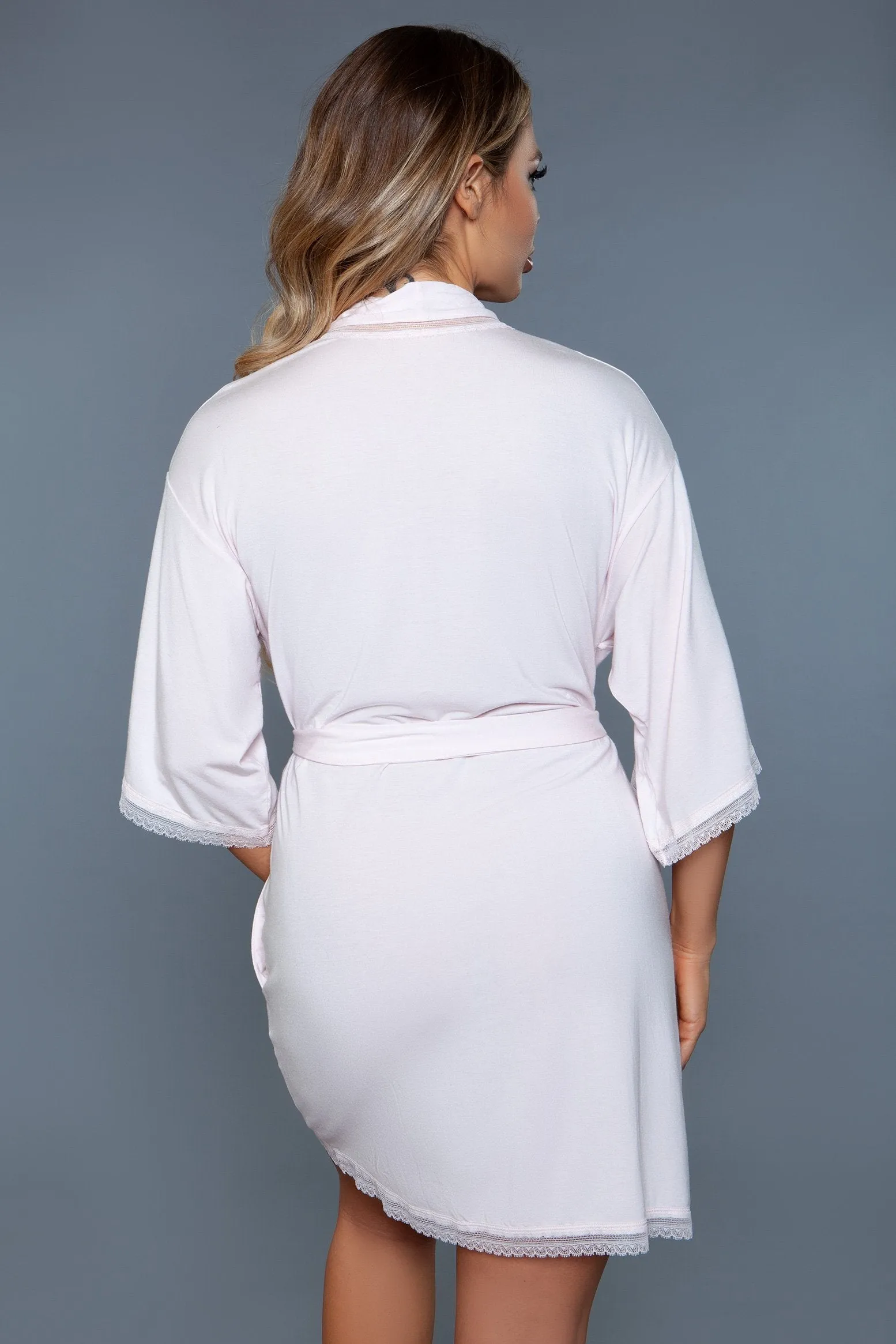 Tie Waist Short Robe