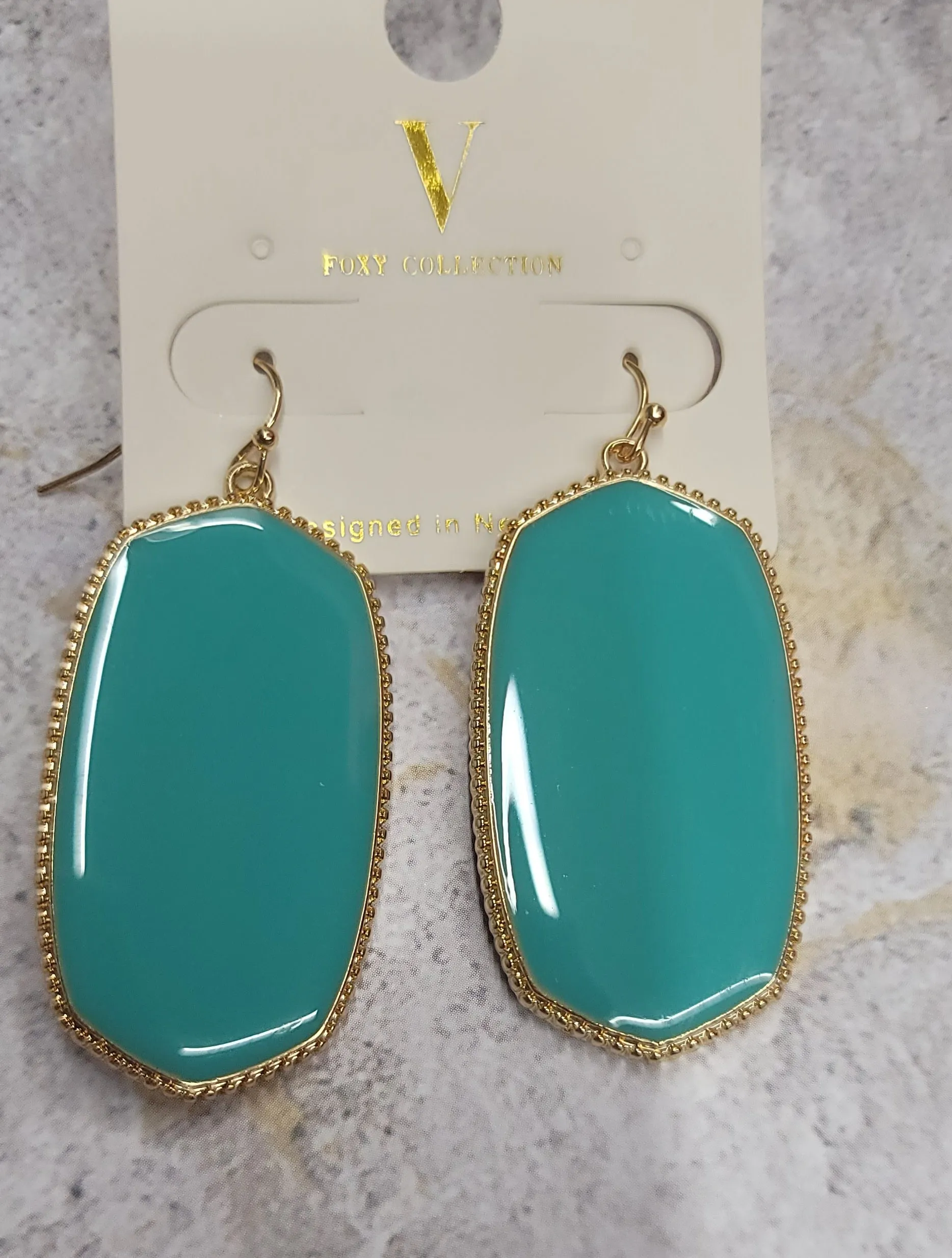 Turquoise Oval Earrings