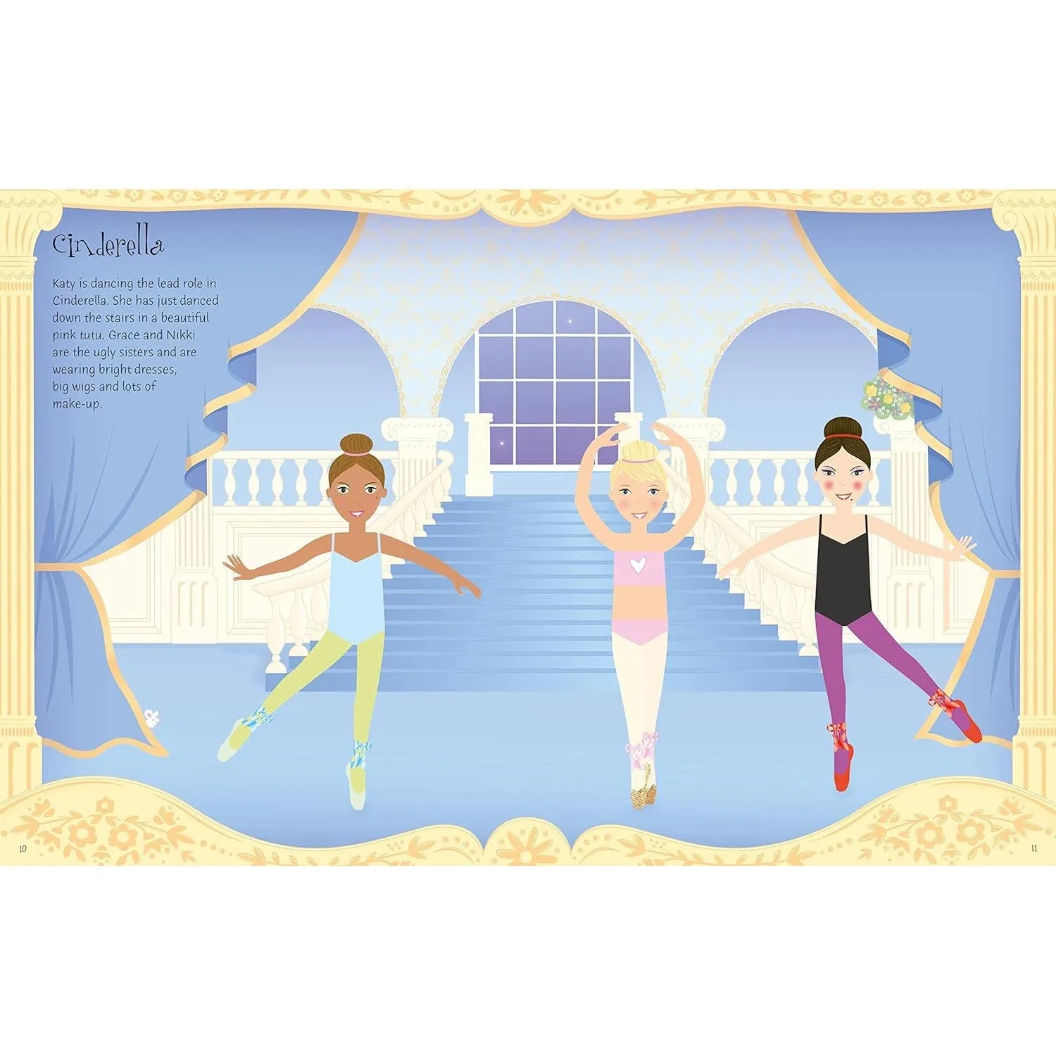 Usborne Books: Sticker Dolly Dressing - Ballerinas (Paperback Book)