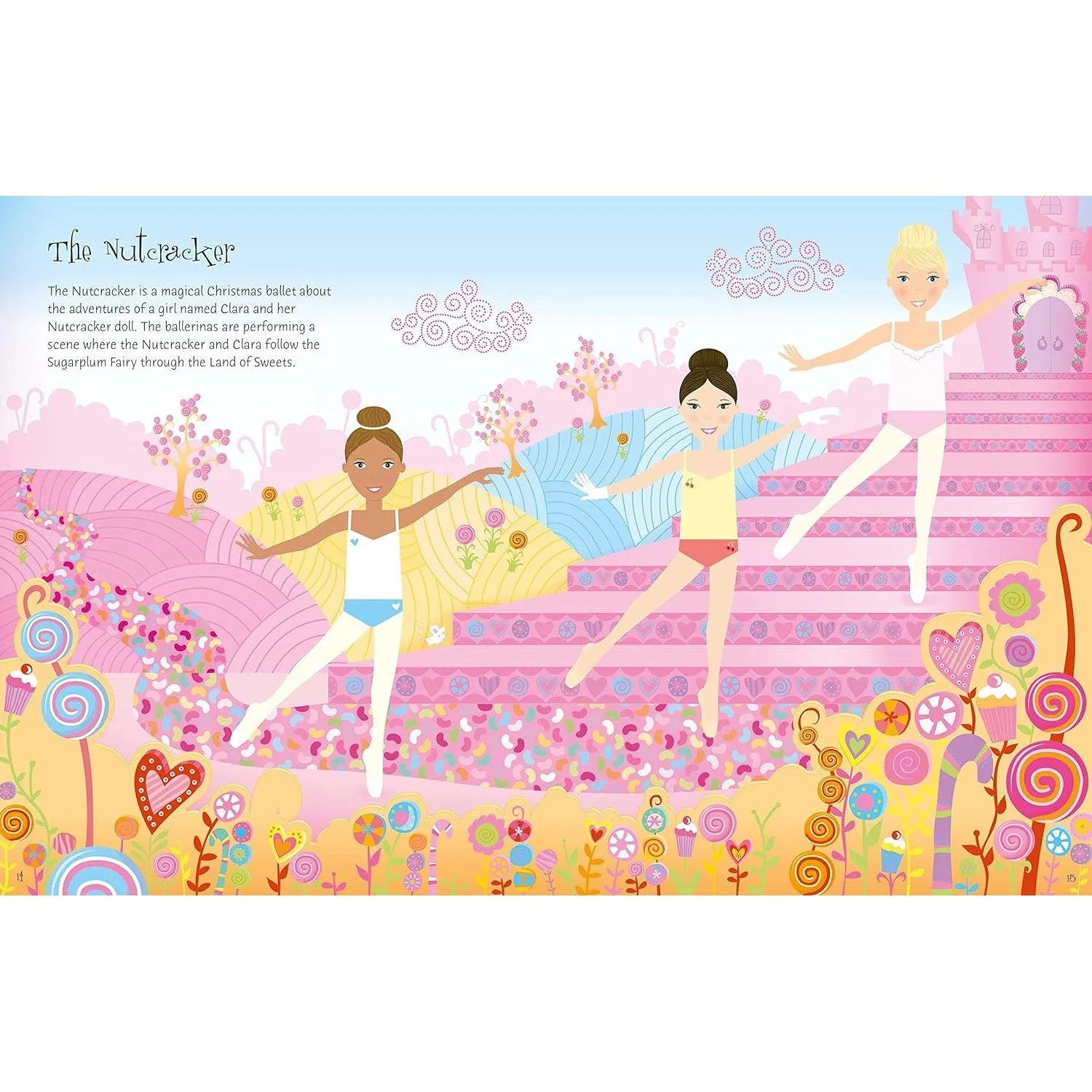 Usborne Books: Sticker Dolly Dressing - Ballerinas (Paperback Book)